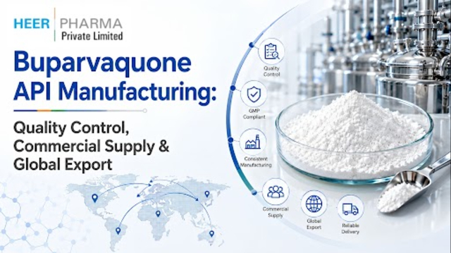 Buparvaquone API Manufacturing: Quality Control, Commercial Supply - Heer Pharma